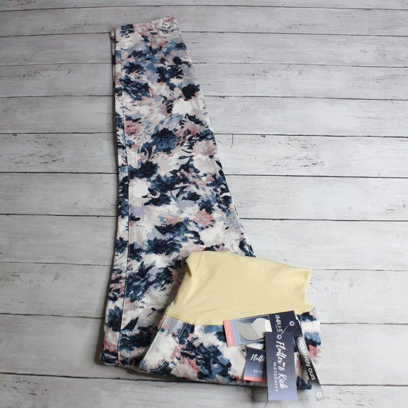 Flutter & Kick Women's Maternity Denim Blue Jeans Size 10 Skinny Leg - Picture 3 of 11